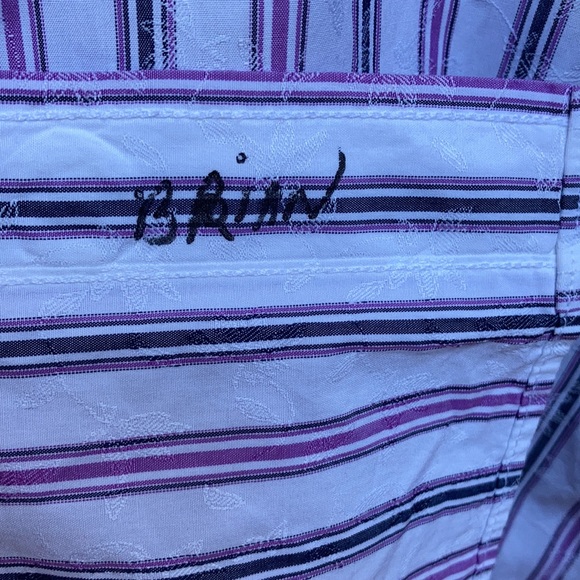 Bugatchi Striped button shirt men’s - Picture 10 of 12